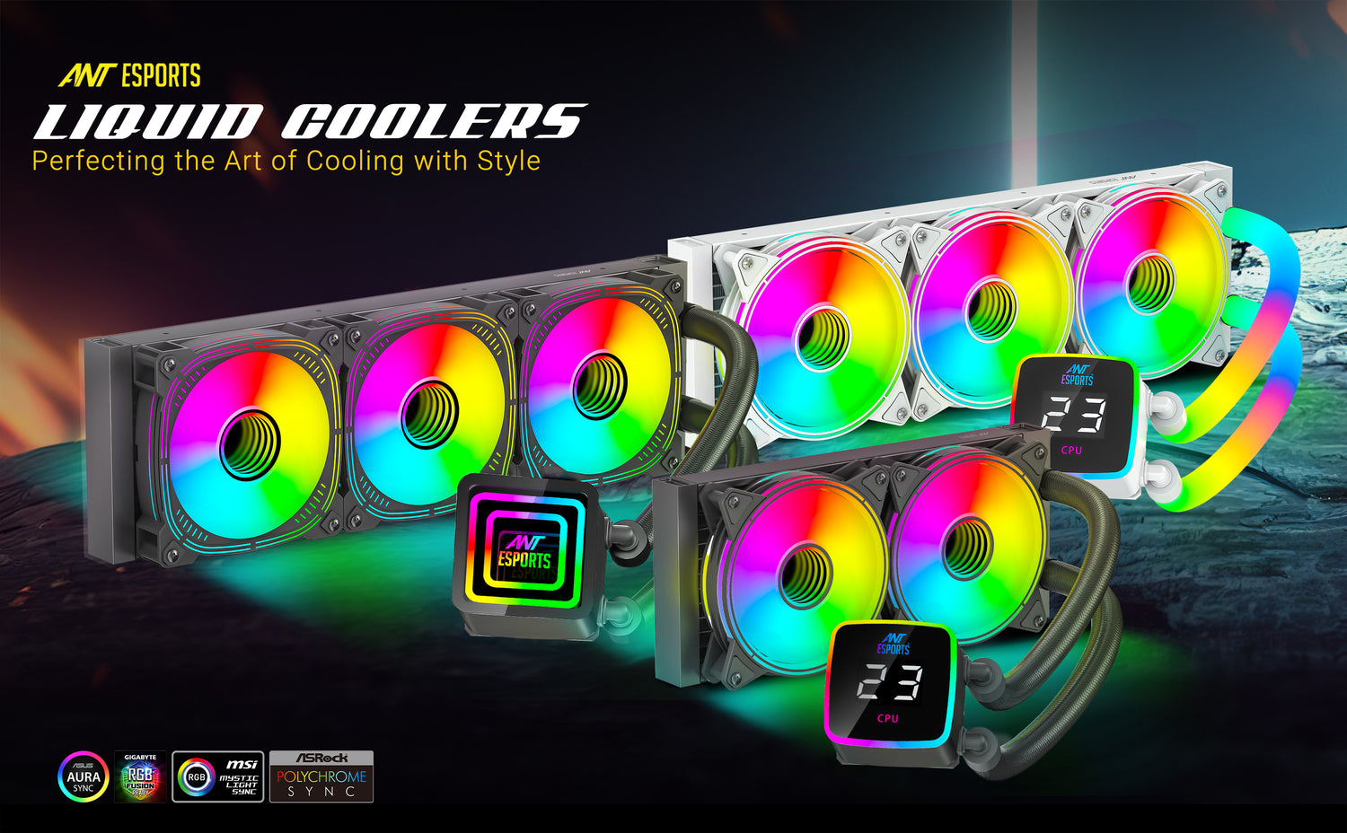 Ant Esports Unveils Cutting-Edge Cooling Solutions - ICE-Flow, ICE-Glow, and ICE-Infinite Series of CPU Liquid Coolers