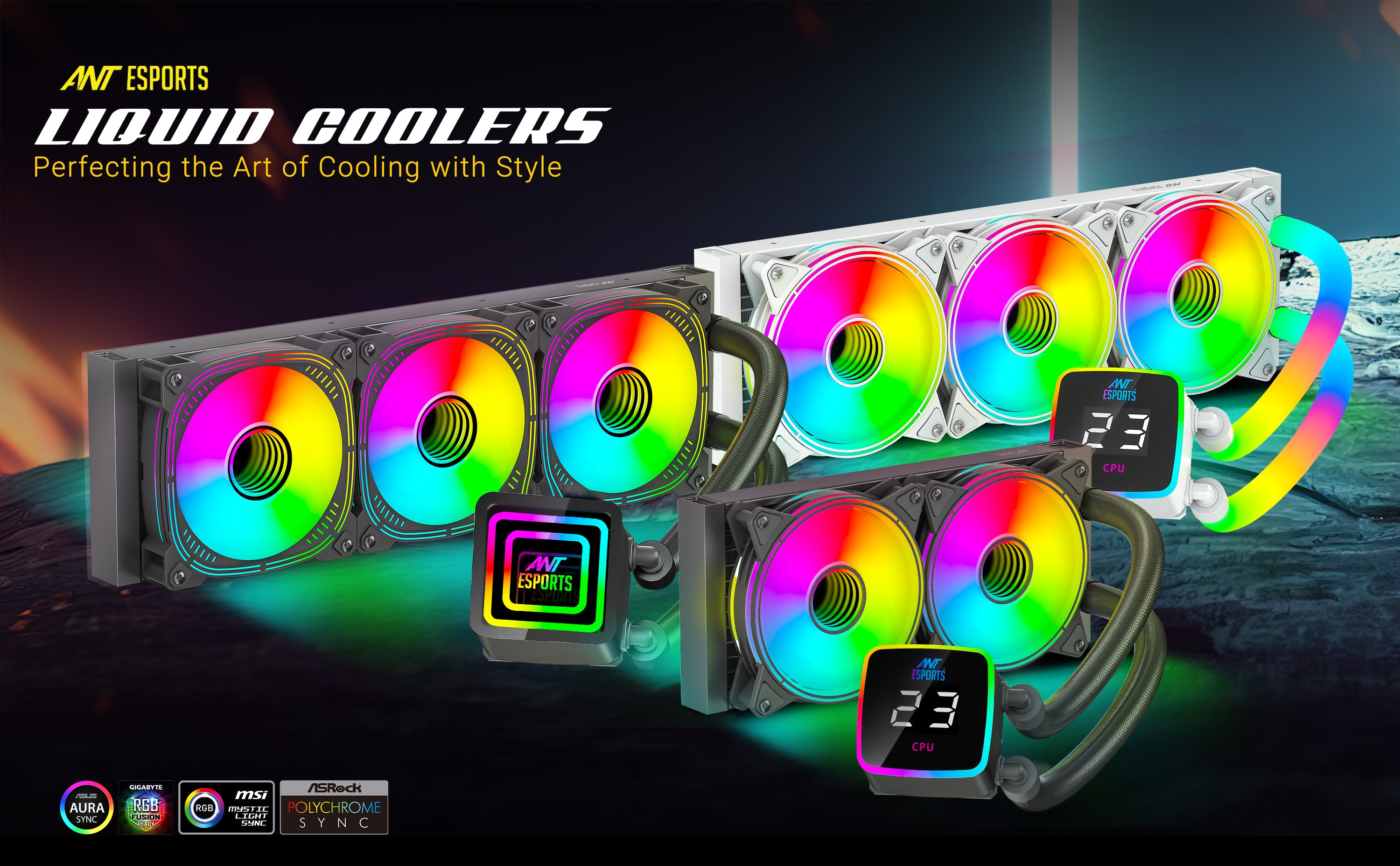 Ant Esports Unveils Cutting-Edge Cooling Solutions - ICE-Flow, ICE-Glow, and ICE-Infinite Series of CPU Liquid Coolers