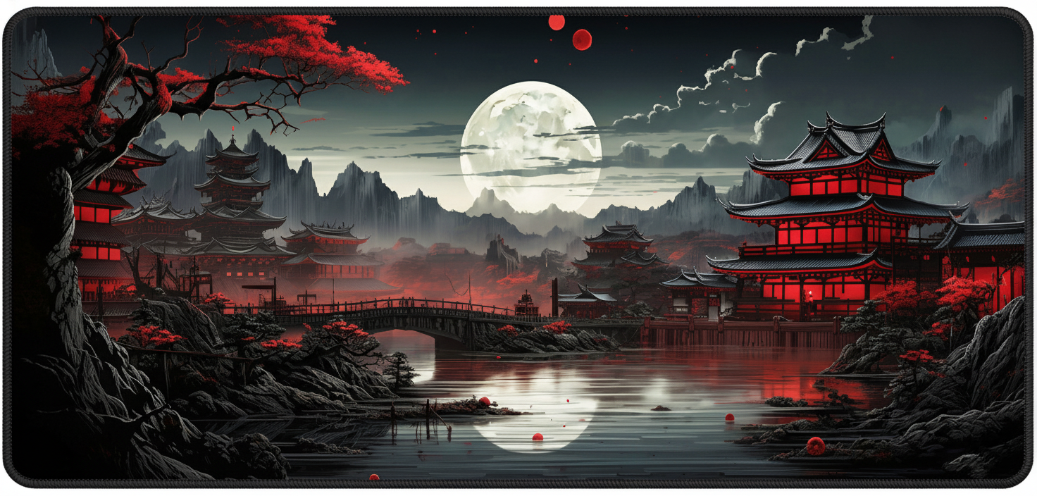 Crimson Bloom Deskmat (XL)