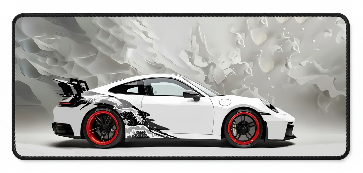 GT3 Crimson Great Wave Deskmat (XL)
