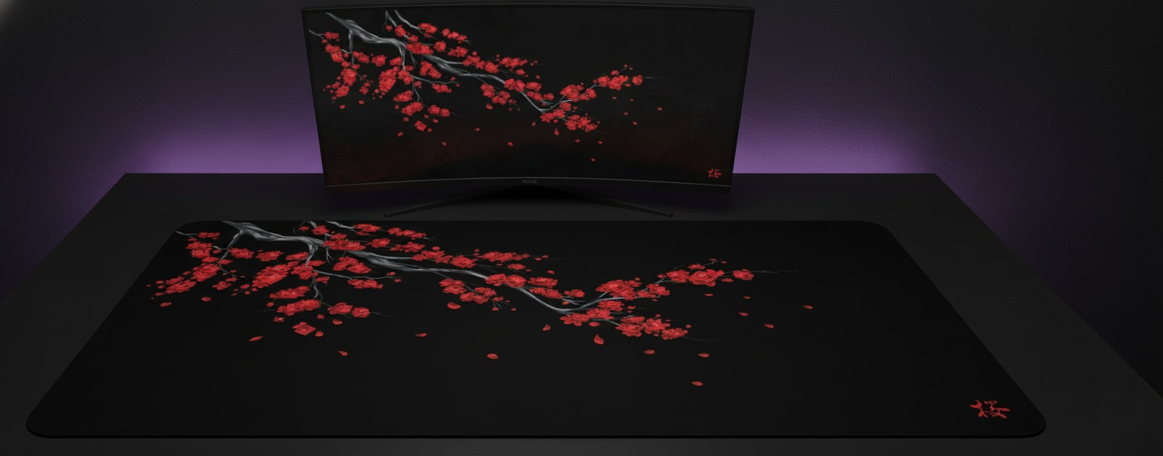 Blood Red Blossom Deskmat (XL)