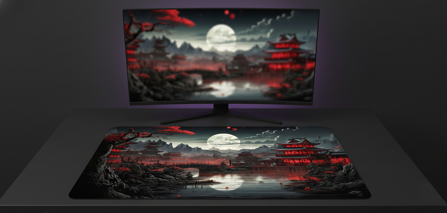 Crimson Bloom Deskmat (XL)