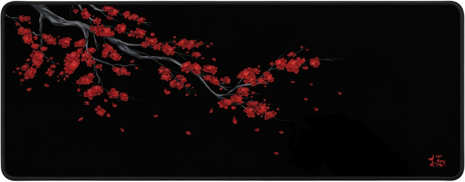 Blood Red Blossom Deskmat (XL)