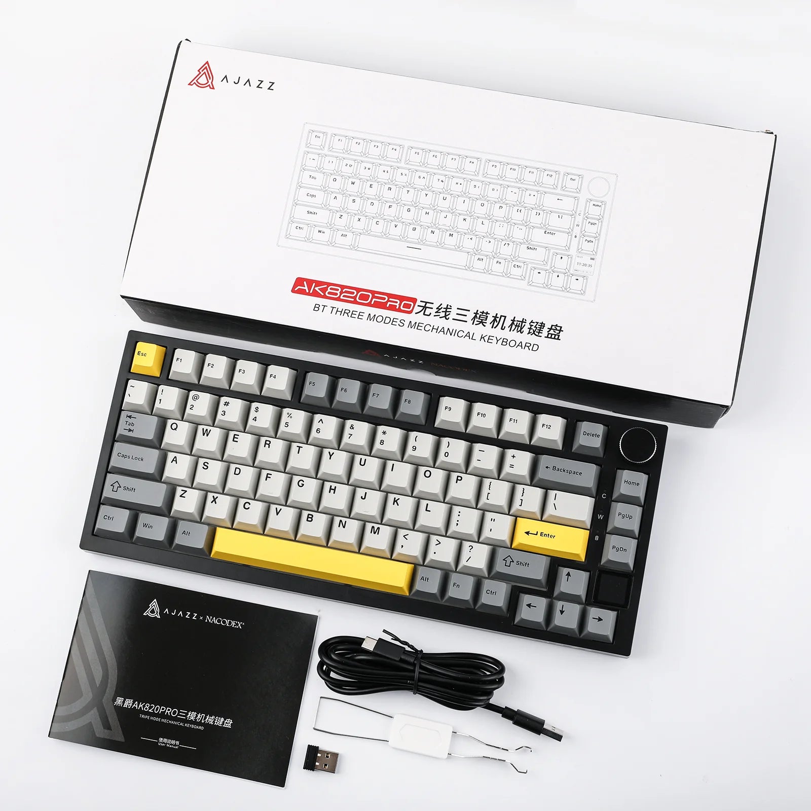 Ajazz AK820 Pro Package Contents