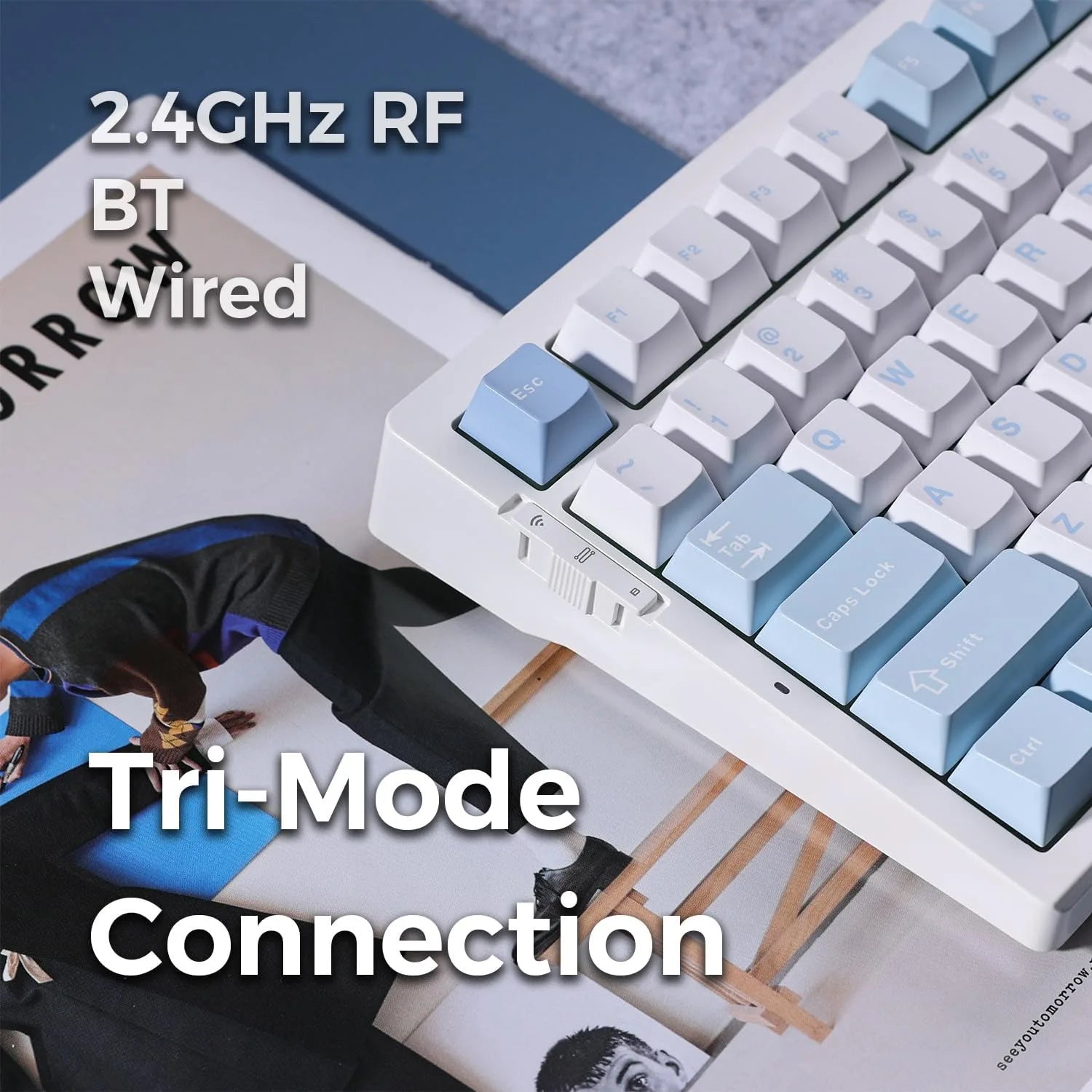 MCHOSE G75 Pro Tri-mode Gasket Structure Gaming Mechanical Keyboard