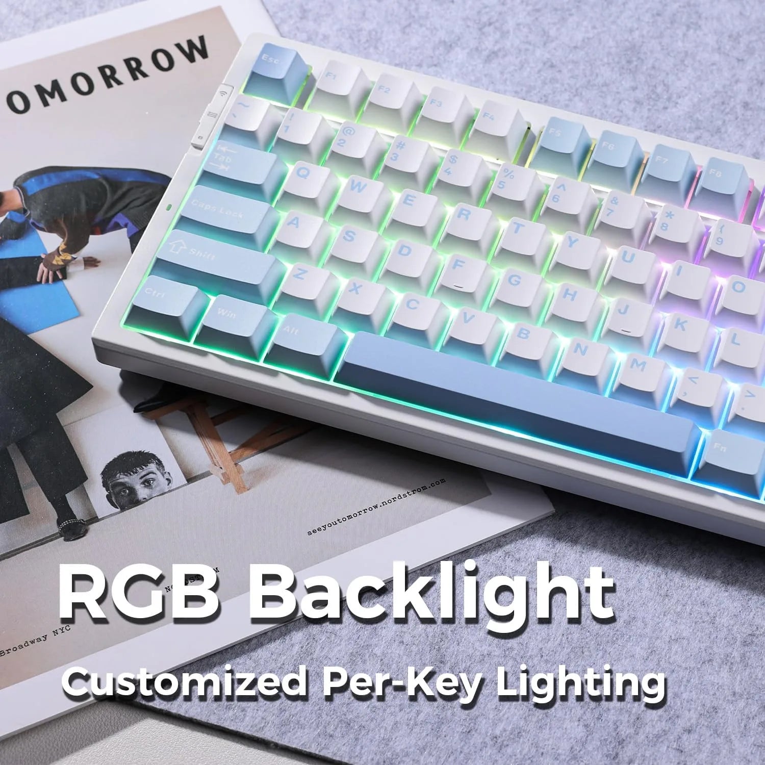 MCHOSE G75 Pro Tri-mode Gasket Structure Gaming Mechanical Keyboard