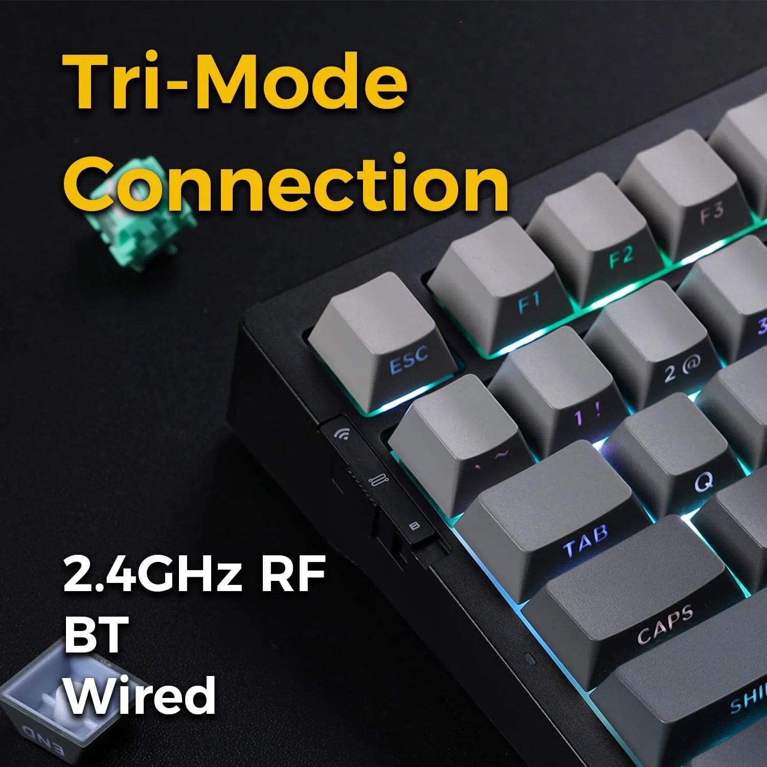 MCHOSE G75 Pro Tri-mode Gasket Structure Gaming Mechanical Keyboard