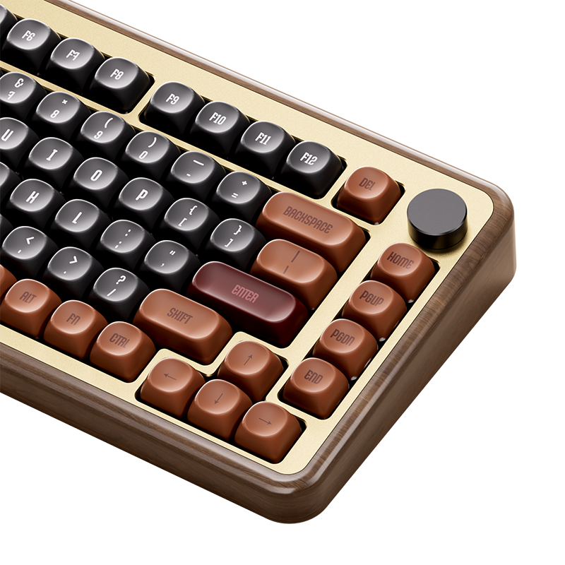Akko MU02 Walnut Case Mechanical Keyboard