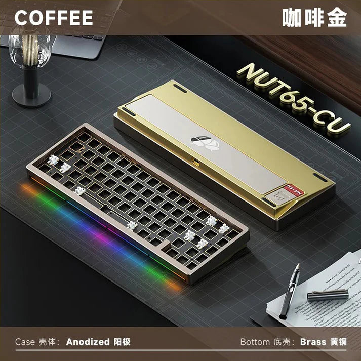 Weikav NUT65-CU Wireless Mechanical Keyboard (Barebone - Copper Edition)