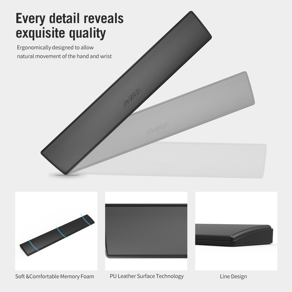 Ajazz Mechanical Keyboard Wrist Pad Ergonomic Comfort Memory Foam