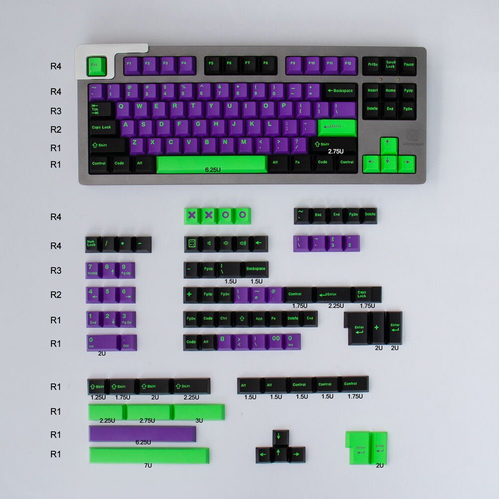 MECHA 01 ABS DOUBLESHOT 104+67 KEYCAPS SET