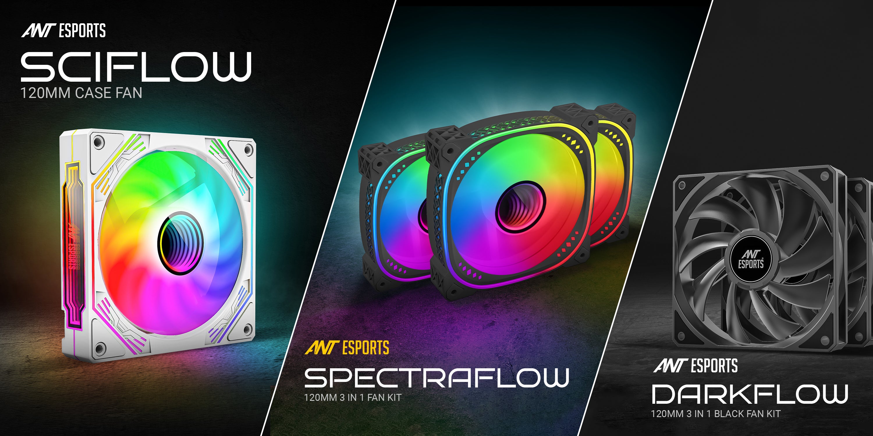 Ant Esports Introduces Darkflow, Spectraflow, Sciflow Fan Kits