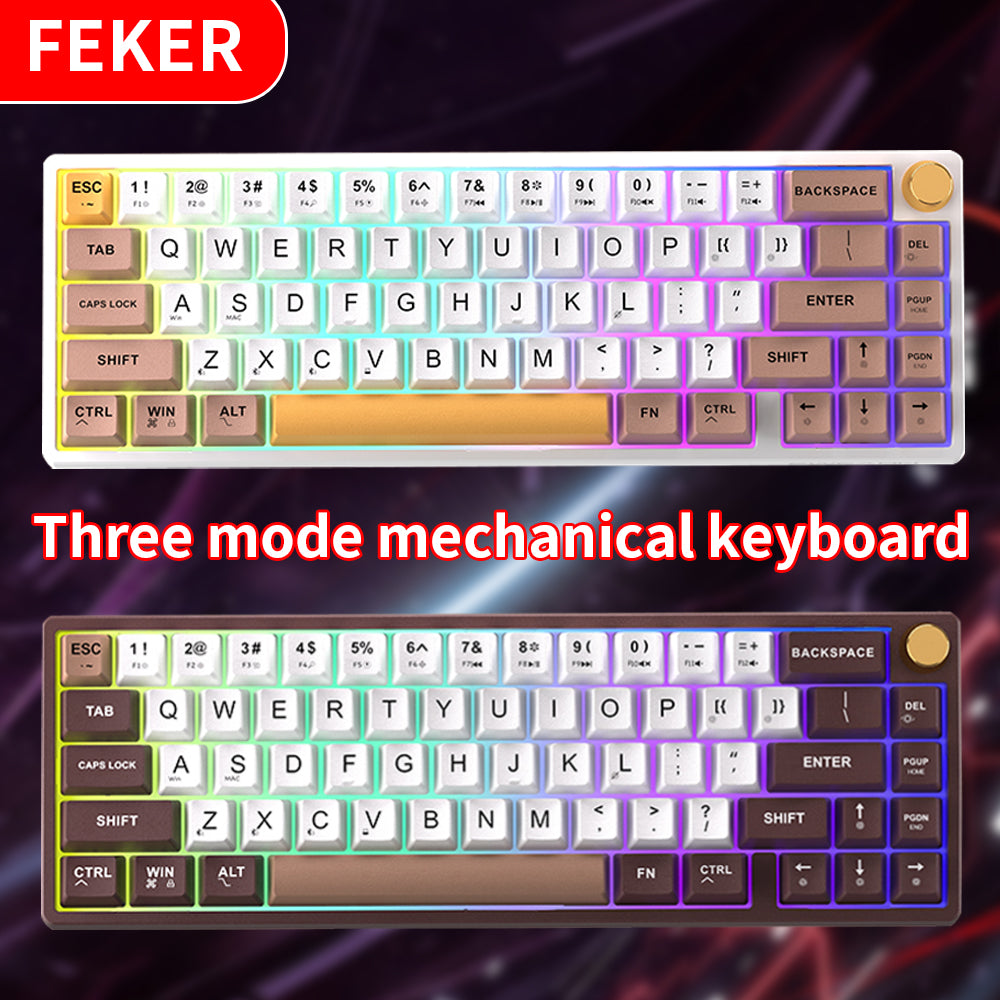 FEKER IK65 Mechanical Keyboard RGB 3 Mode Wireless