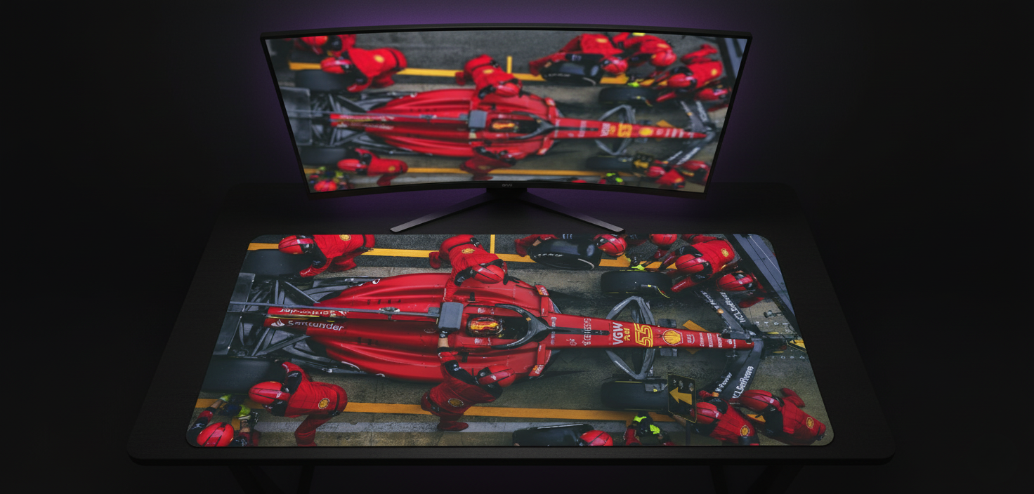 SF-23 'Pit Crew' Edition Deskmat (XL)