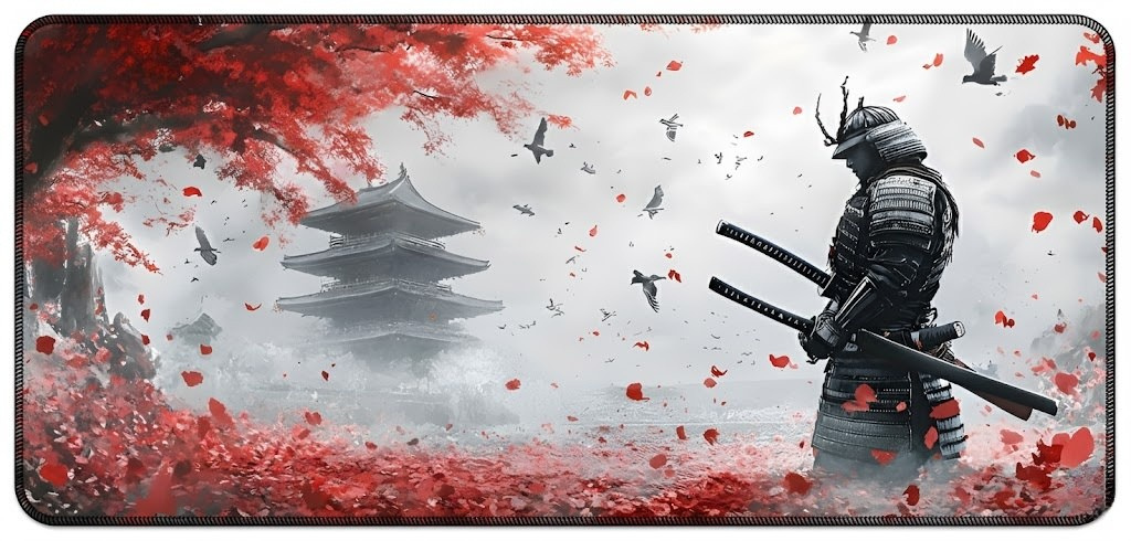 Cherry Blossom Samurai Deskmat (XL)