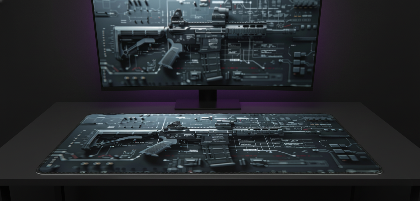 AR-15 Blueprint Deskmat (XL)