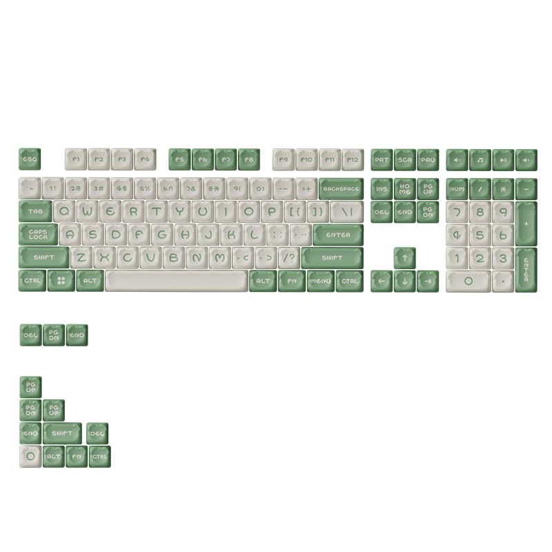 Akko Matcha Bear Keycap Set (122-key)