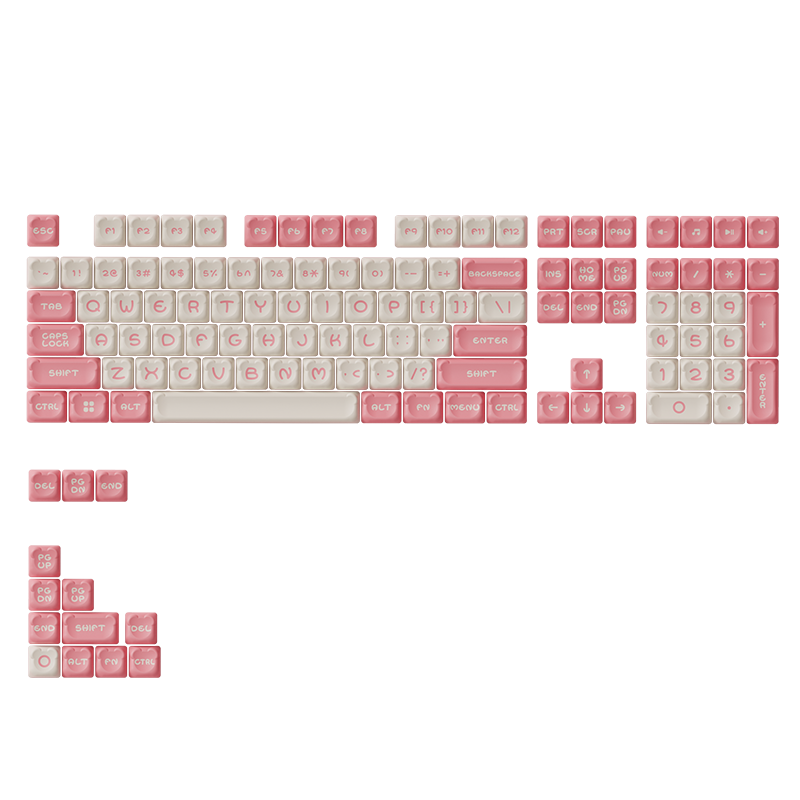 Akko Sakura Bear Keycap Set (122-key)