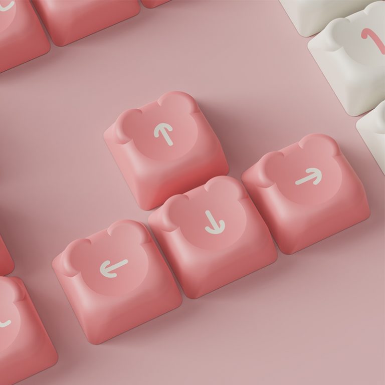 Akko Sakura Bear Keycap Set (122-key)