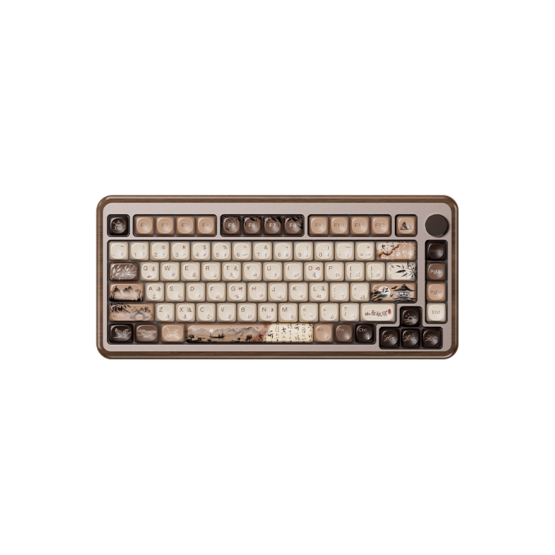 Akko MU02 Walnut Case Mechanical Keyboard