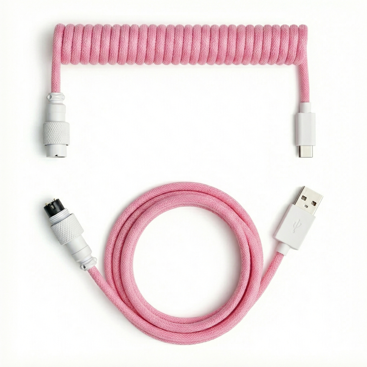 Marsh Gaming Premium Custom Coiled Cable for Mechanical Keyboards | Bl
