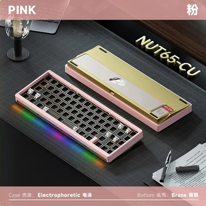 Weikav NUT65-CU Wireless Mechanical Keyboard (Barebone - Copper Edition)